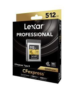 Lexar CFexpress Pro Type B Gold Series 512GB - R1750/W150...