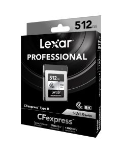 Lexar CFexpress Pro Type B Silver Series 512GB - R1750/W1...