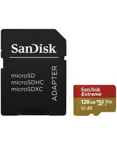 SanDisk MicroSDXC Extreme 128GB 160MB / 90MB.U3.V30.A2 AC
