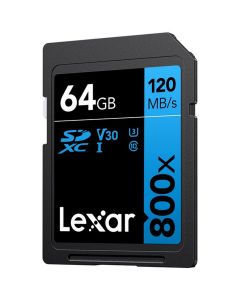 Lexar SDXC Blue Series UHS-I 800X 64GB V30