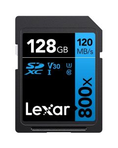 Lexar SDXC Blue Series UHS-I 800X 128GB V30