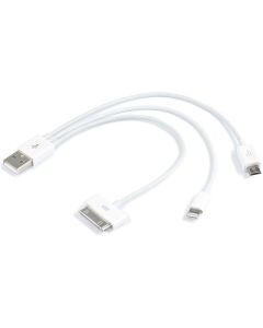 Jupio 3IN1 Cable For Powerv (Apple 30PIN 8PIN MicroUSB)