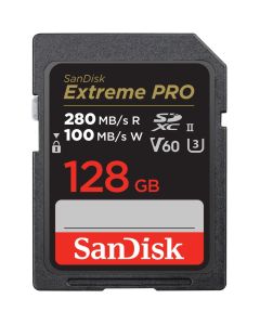 SanDisk Pro 128GB V60 UHS-II SD Cards 280/100MB/s