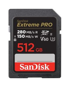 SanDisk Pro 512GB V60 UHS-II SD Cards 280/150MB &&&