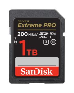 SanDisk Extreme Pro 1TB SDHC Memory Card 200MB/s