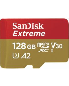 SanDisk Extreme MicroSDXC 128GB+SD Adapter 90MB
