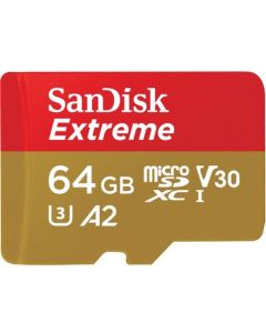 SanDisk Extreme MicroSDXC 64GB+SD Adapter 170MB
