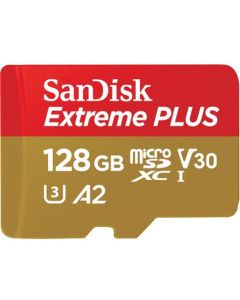 SanDisk Extreme Plus MicroSDXC 128GB+SD Adapter
